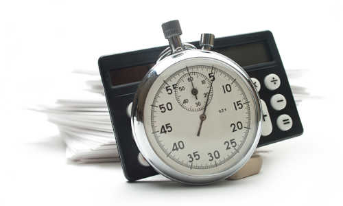 Halbmarathon Zeit - Stoppuhr