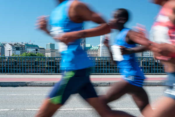 Marathonlaeufer Wettkampf