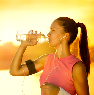 Richtig Trinken beim Laufen, Marathonlaufen